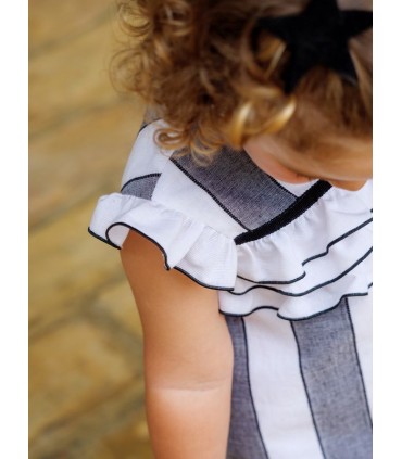 VESTIDO RAYAS BEBE MARCA JOSE VARON