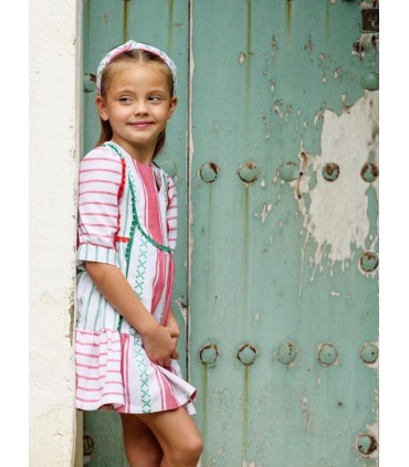 VESTIDO RAYAS NIÑA MARCA JOSE VARON