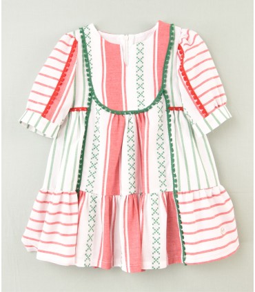 VESTIDO RAYAS NIÑA MARCA JOSE VARON