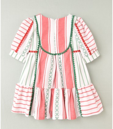 VESTIDO RAYAS NIÑA MARCA JOSE VARON