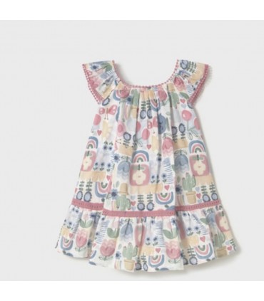 VESTIDO BEBE ESTAMPADO MARCA MAYORAL