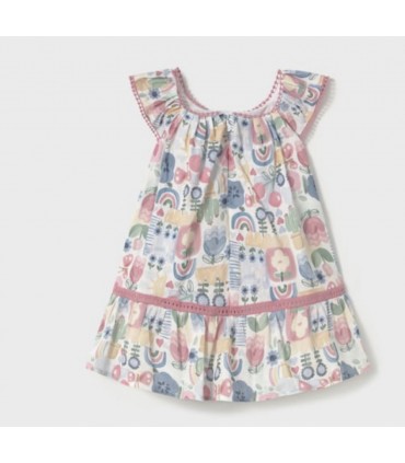VESTIDO BEBE ESTAMPADO MARCA MAYORAL