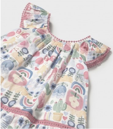 VESTIDO BEBE ESTAMPADO MARCA MAYORAL