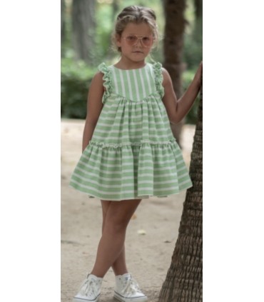 VESTIDO RAYAS NIÑA MARCA VERA