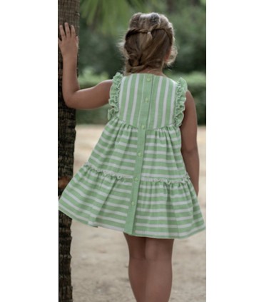 VESTIDO RAYAS NIÑA MARCA VERA