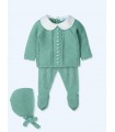 CONJUNTO PUNTO BEBE TRES PIEZAS MARCA MAC ILUSION