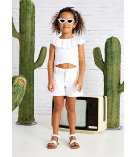 PANTALON CORTO DESFLECADO NIÑA MARCA MAYORAL