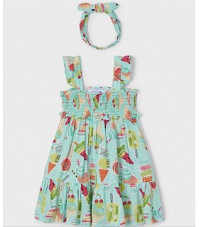 VESTIDO ESTAMPADO NIÑA MARCA MAYORAL