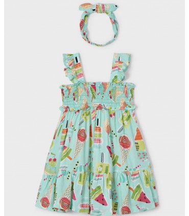 VESTIDO ESTAMPADO NIÑA MARCA MAYORAL