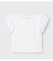 CAMISETA NIÑA MANGA CORTA VOLANTES MARCA MAYORAL