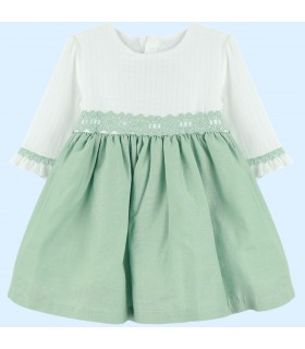 VESTIDO NIÑA MANGA FRANCESA MARCA BABY-FERR