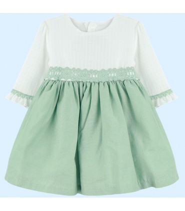 VESTIDO NIÑA MANGA FRANCESA MARCA BABY-FERR