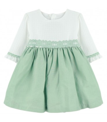 VESTIDO NIÑA MANGA FRANCESA MARCA BABY-FERR