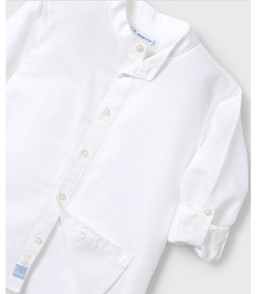 CAMISA NIÑO LINO MANGA LARGA  MARCA MAYORAL