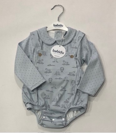 CONJUNTO BEBE ALGODON DOS PIEZAS MARCA BABIDU