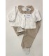 CONJUNTO ALGODON BEBE DOS PIEZAS MARCA BABIDU