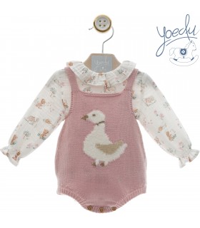 CONJUNTO BEBE DOS PIEZAS FAMILIA MUSELINA MARCA YOEDU