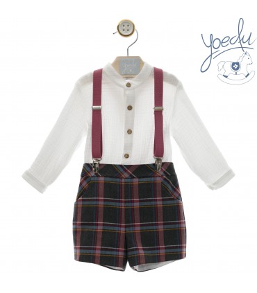 CONJUNTO BEBE CON TIRANTES FAMILIA CAHEMIRA MARCA YOEDU