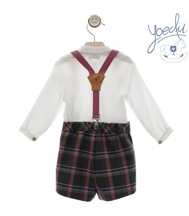 CONJUNTO BEBE CON TIRANTES FAMILIA CAHEMIRA MARCA YOEDU