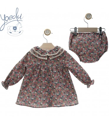 VESTIDO BEBE CON BRAGUITA  FAMILIA CAHEMIRA MARCA YOEDU