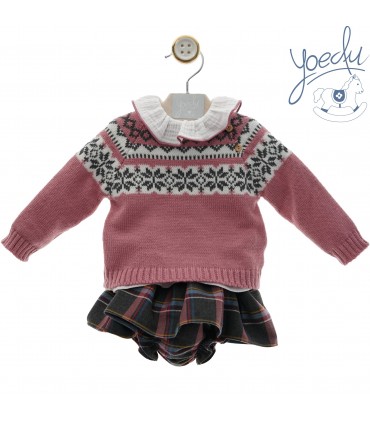 CONJUNTO BEBE TRES PIEZAS MARCA YOEDU