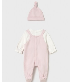 PELELE BEBE PETP Y GORRO FELPA RECIEN NACIDO MARCA MAYORAL