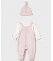 PELELE BEBE PETP Y GORRO FELPA RECIEN NACIDO MARCA MAYORAL