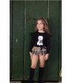 CONJUNTO SUDADERA Y BRAGUITA CUADROS BURBERRY MARCA MON PETIT BONBON