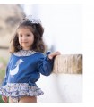 CONJUNTO INFANTIL  SUDADERA Y BRAGUITA MARCA MON PETIT BONBON