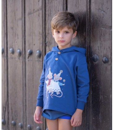 SUDADERA CAPUCHA MARCA MON PETIT BONBON