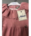VESTIDO NIÑA DOBLE GASA CUELLO FRUNCIDO MARCA NEKENIA