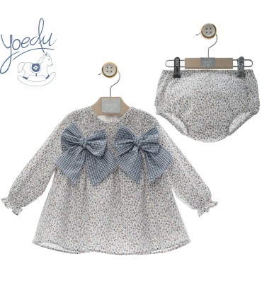 VESTIDO BEBE CON BRAGUITA FAMILIA SEDA MARCA YOEDU