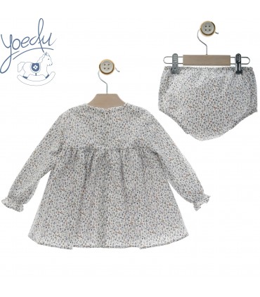 VESTIDO BEBE CON BRAGUITA FAMILIA SEDA MARCA YOEDU