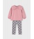 CONJUNTO LEGGING CUADRO Y SUDADERA NIÑA MARCA MAYORAL