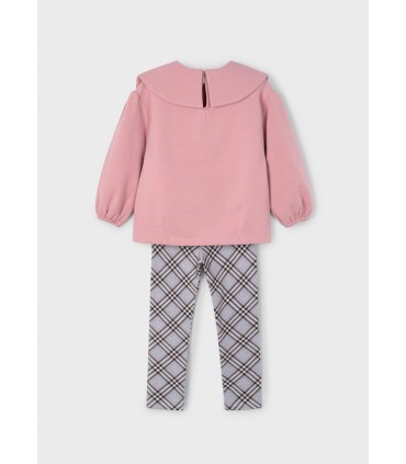 CONJUNTO LEGGING CUADRO Y SUDADERA NIÑA MARCA MAYORAL