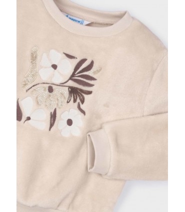 SUDADERA PELO FLORES NIÑA MARCA MAYORAL