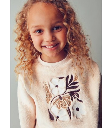 SUDADERA PELO FLORES NIÑA MARCA MAYORAL