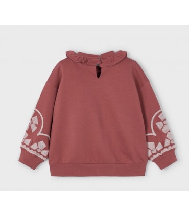 SUDADERA  INFANTIL CUELLO VOLANTES MARCA MAYORAL