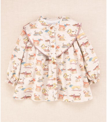 VESTIDO PERRITOS BEBE MARCA COCOTE