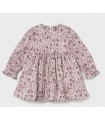 VESTIDO TERCIOPELO VOLANTES BEBE MARCA MAYORAL