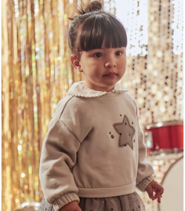 VESTIDO COMBINADO TUL ESTRELLA BEBE MARCA MAYORAL