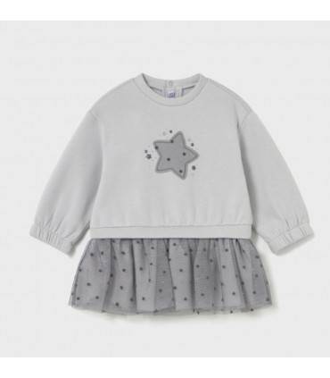 VESTIDO COMBINADO TUL ESTRELLA BEBE MARCA MAYORAL
