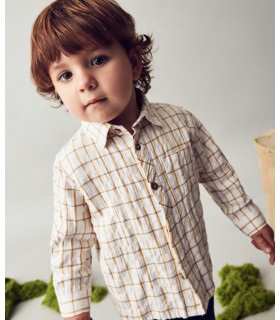 CAMISA BEBE CUADROS MARCA MAYORAL