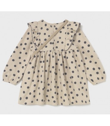 VESTIDO ESTAMPADO BEBE CON BOLSO MARCA MAYORAL