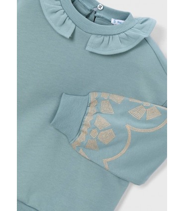 SUDADERA INFANTIL CUELLO VOLANTES MARCA MAYORAL