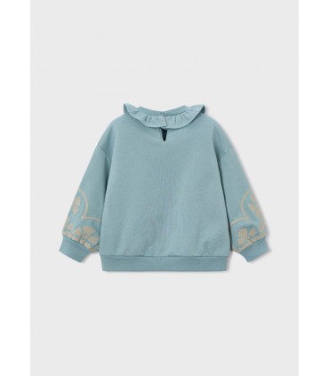 SUDADERA INFANTIL CUELLO VOLANTES MARCA MAYORAL