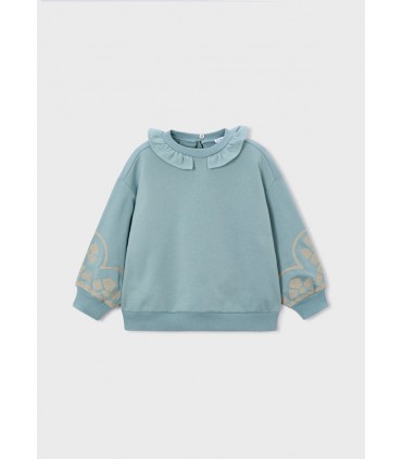 SUDADERA INFANTIL CUELLO VOLANTES MARCA MAYORAL