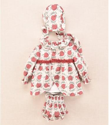 VESTIDO GRANADA BEBE TRES PIEZAS MARCA JOSE VARON