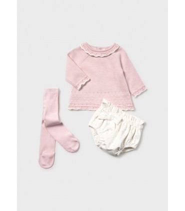 CONJUNTO BEBE TRES PIEZAS MARCA MAYORAL