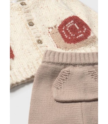 CONJUNTO TRES PIEZAS CARACOL UNISEX BEBE RECIEN NACIDO MARCA MAYORAL